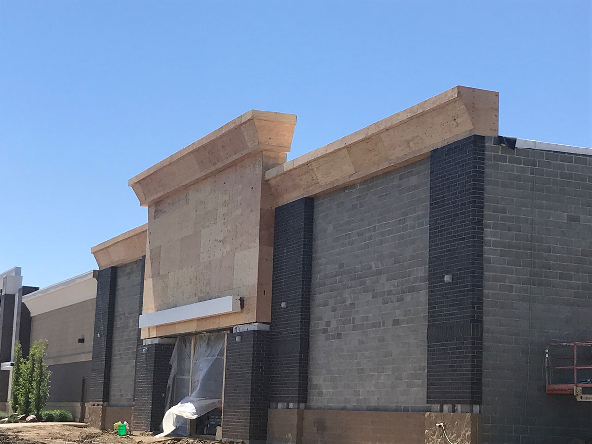 PetSmart storefront exterior during construction
